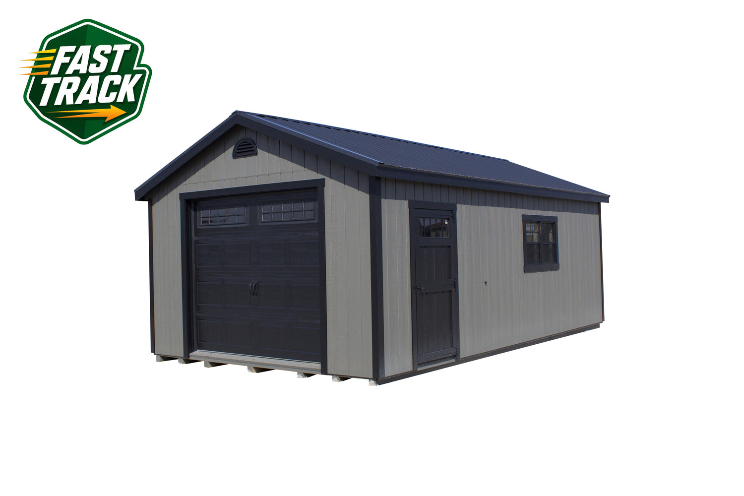 14x24 Painted Garage - Fast Track Building