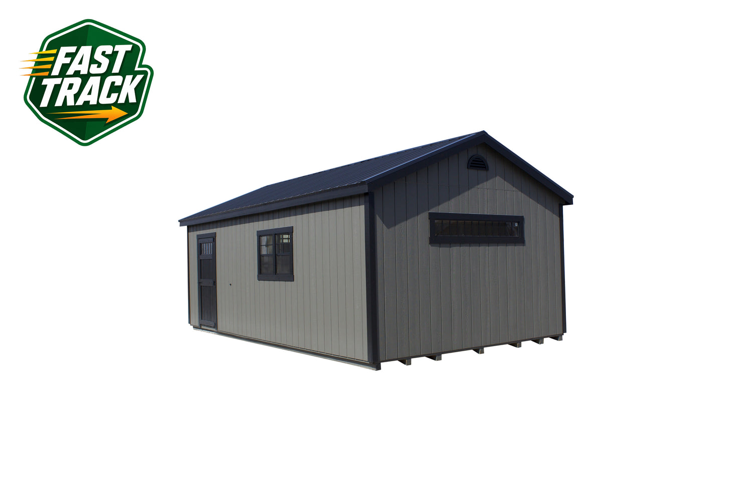 14x24 Painted Garage - Fast Track Building