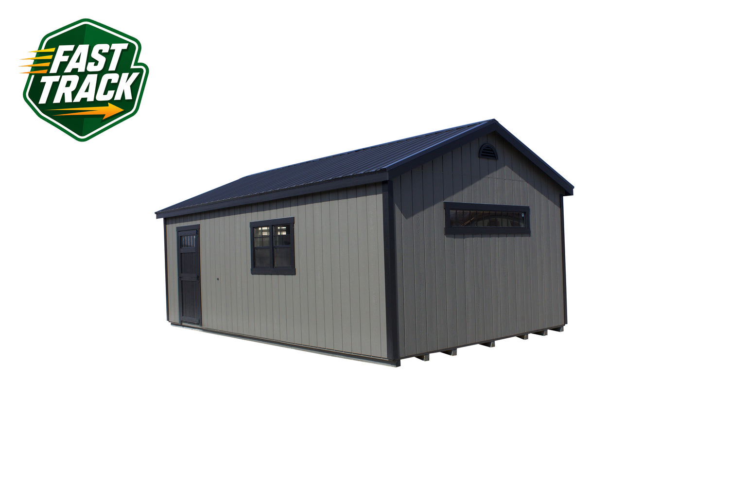 14x24 Painted Garage - Fast Track Building