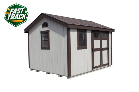 10x12 Painted Cottage Workshop - Fast Track Building
