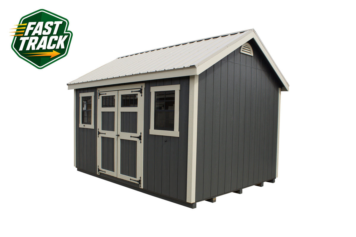 10x14 Painted Cape Cod - Fast Track Building