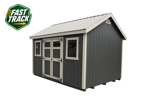 10x14 Painted Cape Cod - Fast Track Building