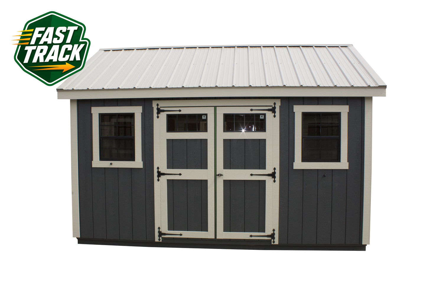 10x14 Painted Cape Cod - Fast Track Building