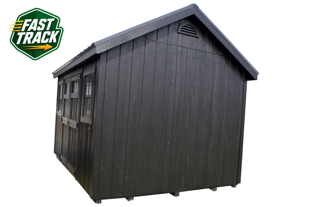 10x12 Painted Cape Cod - Fast Track Building