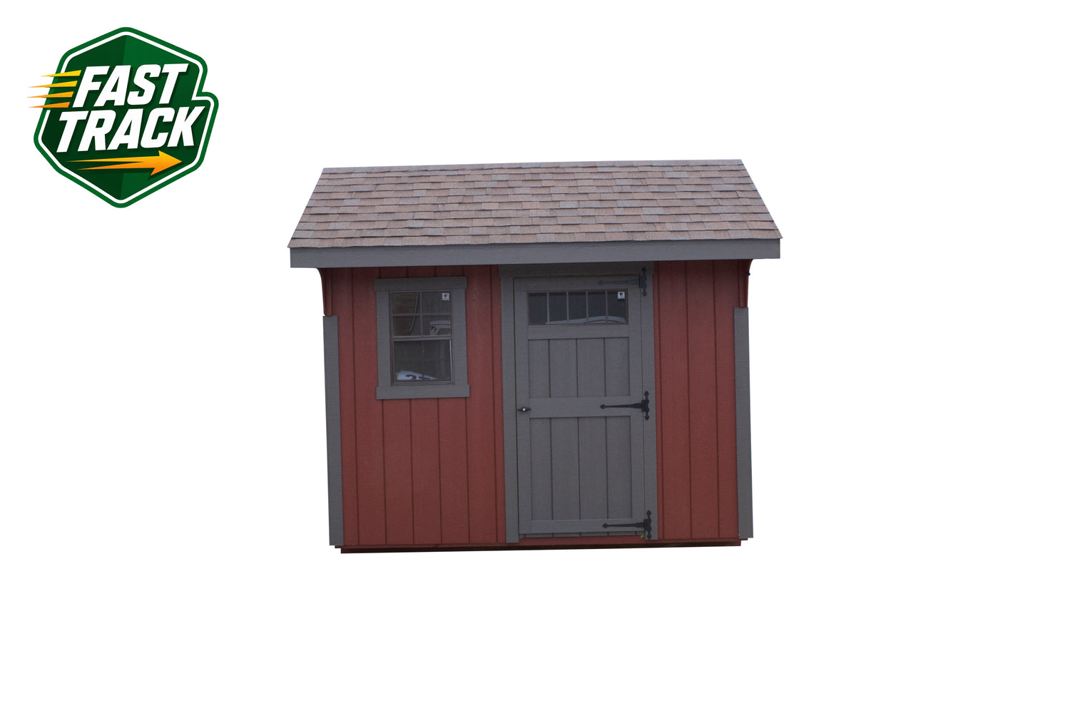 8x10 Painted Carriage House - Fast Track Building