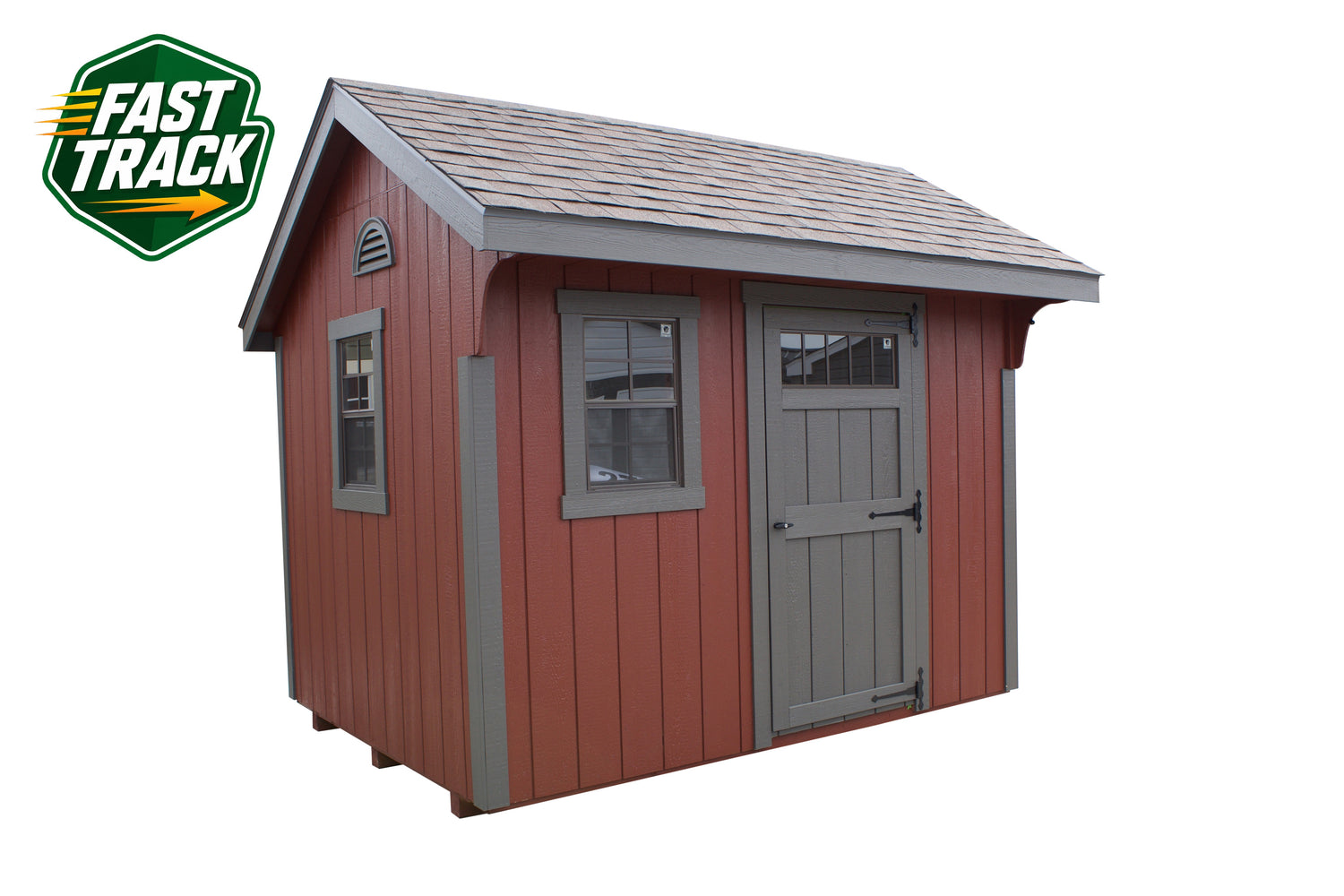 8x10 Painted Carriage House - Fast Track Building