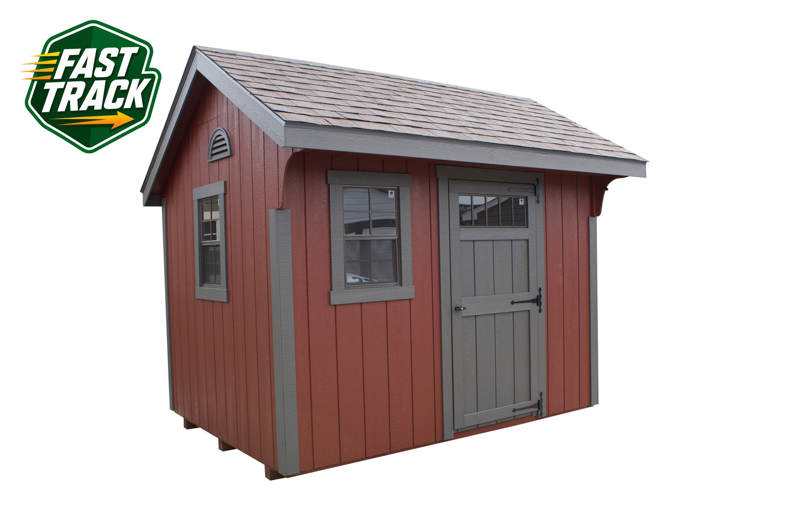 8x10 Painted Carriage House - Fast Track Building