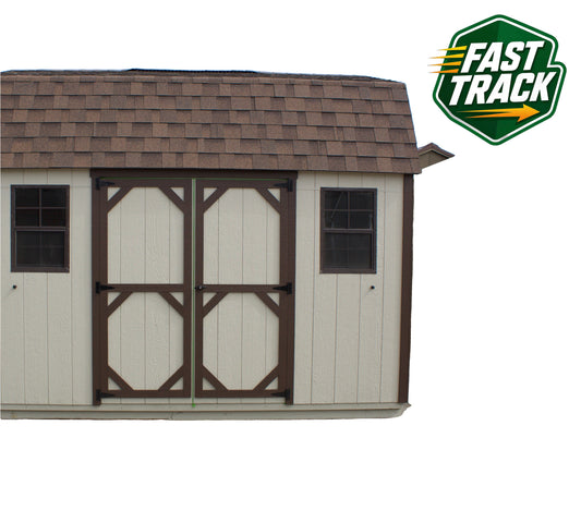 10x12 Painted Pro Series Dutch Barn - Fast Track Building
