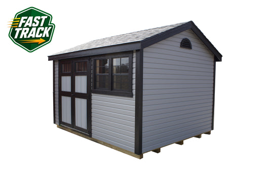 10x12 Vinyl Cottage Workshop - Fast Track Building