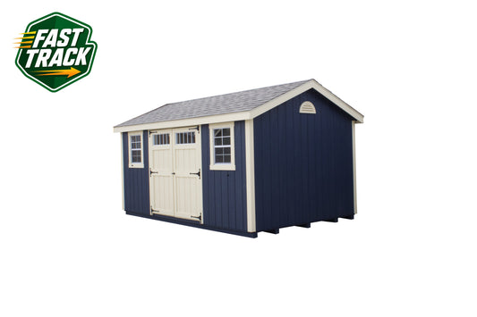 10x16 Painted Cottage Workshop - Fast Track Building
