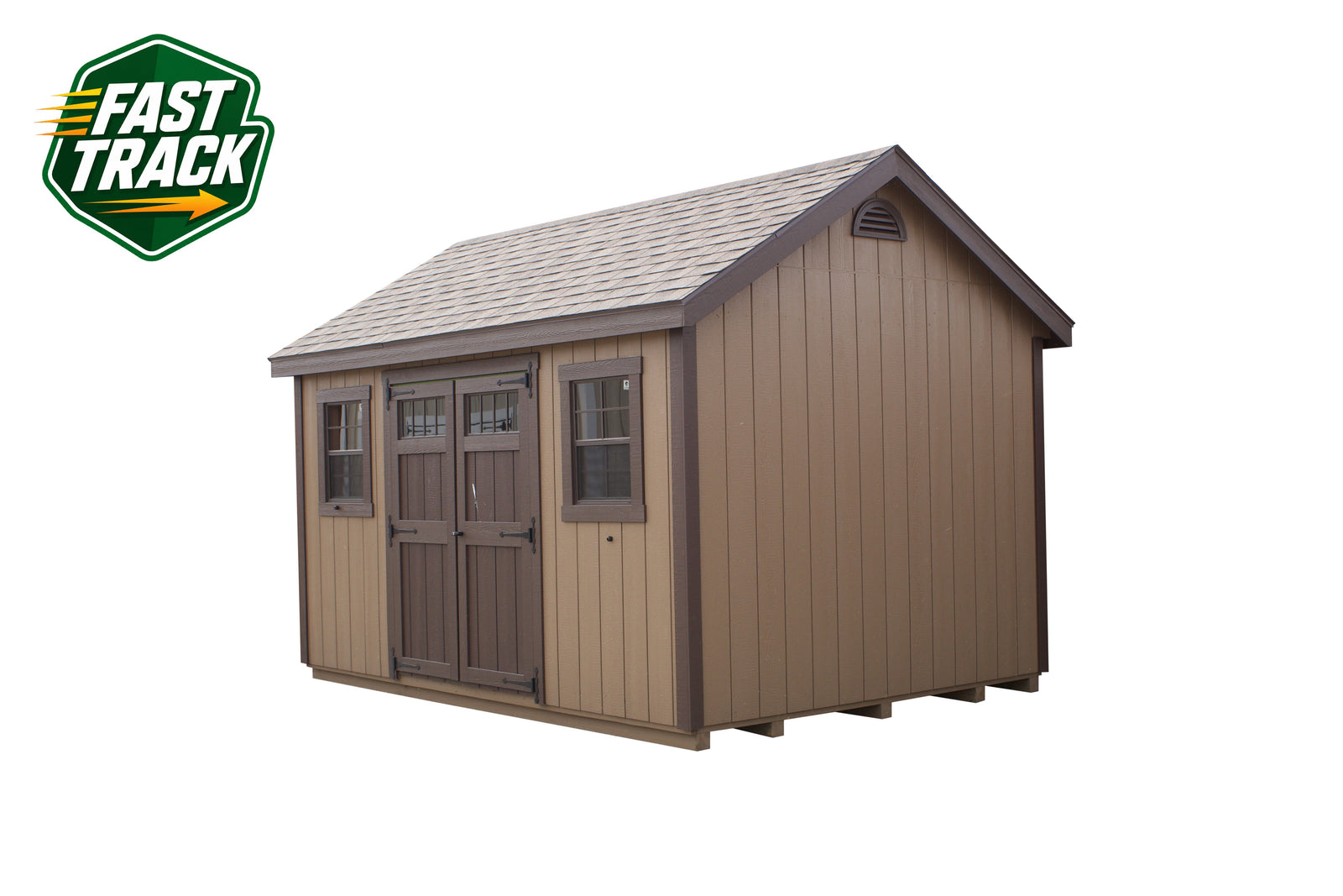 10x14 Painted Cape Cod - Fast Track Building