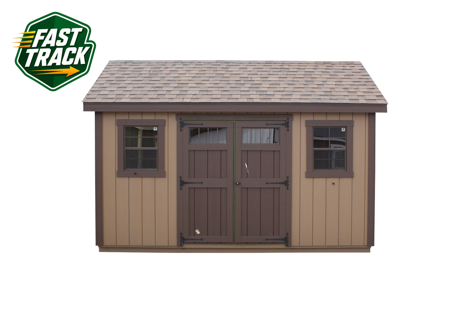 10x14 Painted Cape Cod - Fast Track Building