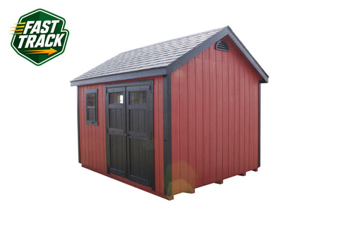 10x12 Painted Cape Cod - Fast Track Building