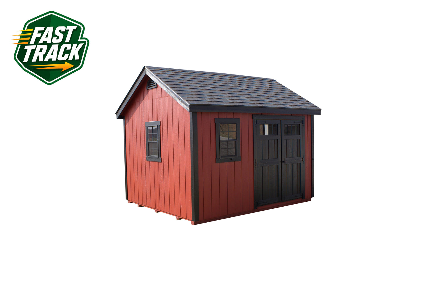 10x12 Painted Cape Cod - Fast Track Building