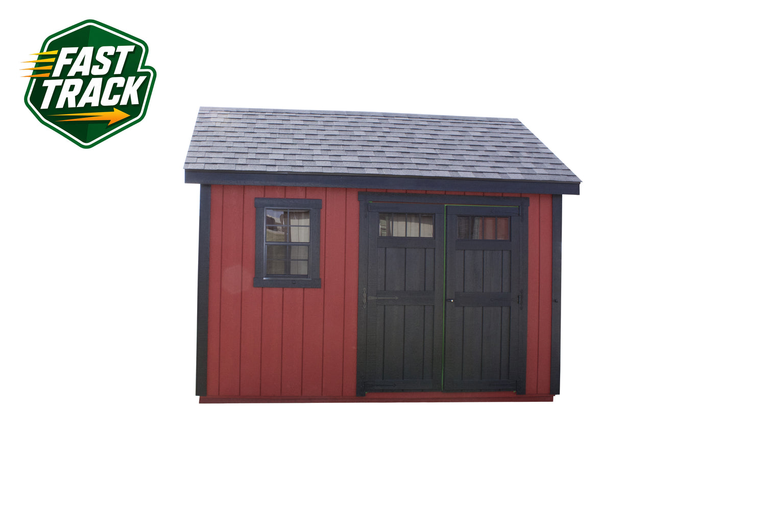 10x12 Painted Cape Cod - Fast Track Building