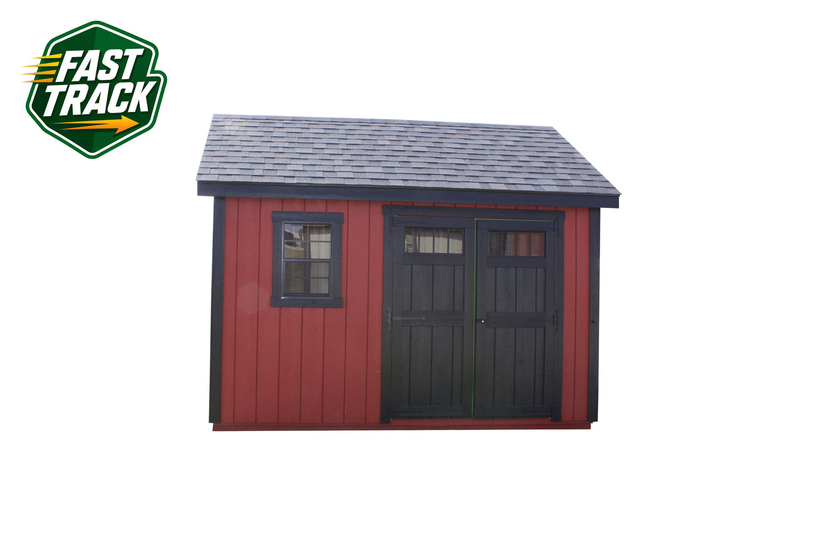10x12 Painted Cape Cod - Fast Track Building