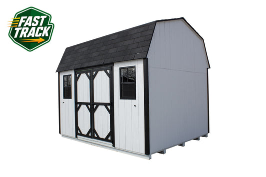 10x12 Painted Pro Series Dutch Barn - Fast Track Building