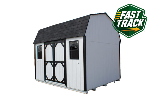 10x12 Painted Pro Series Dutch Barn - Fast Track Building