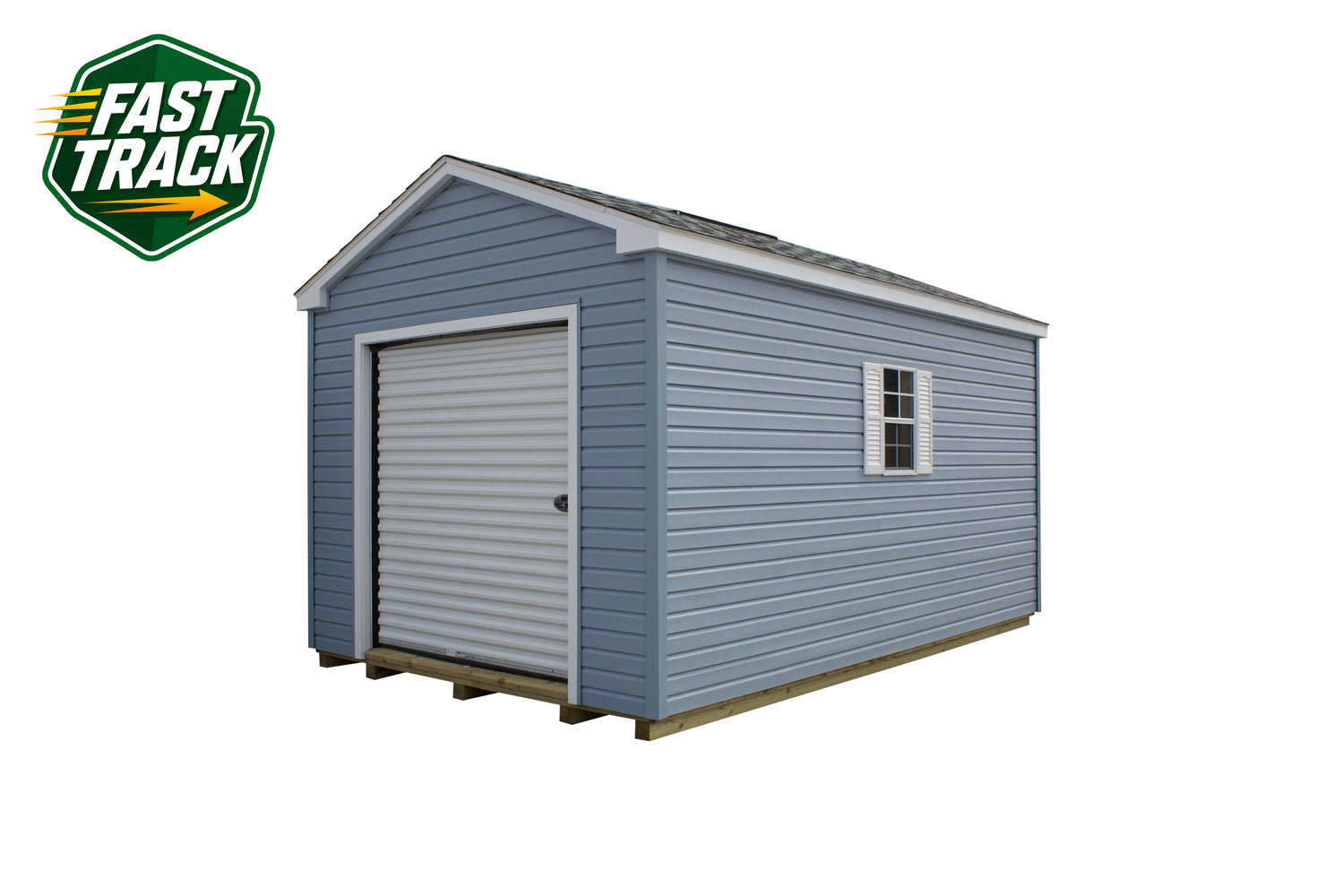 10x16 Painted Cottage - Fast Track Building