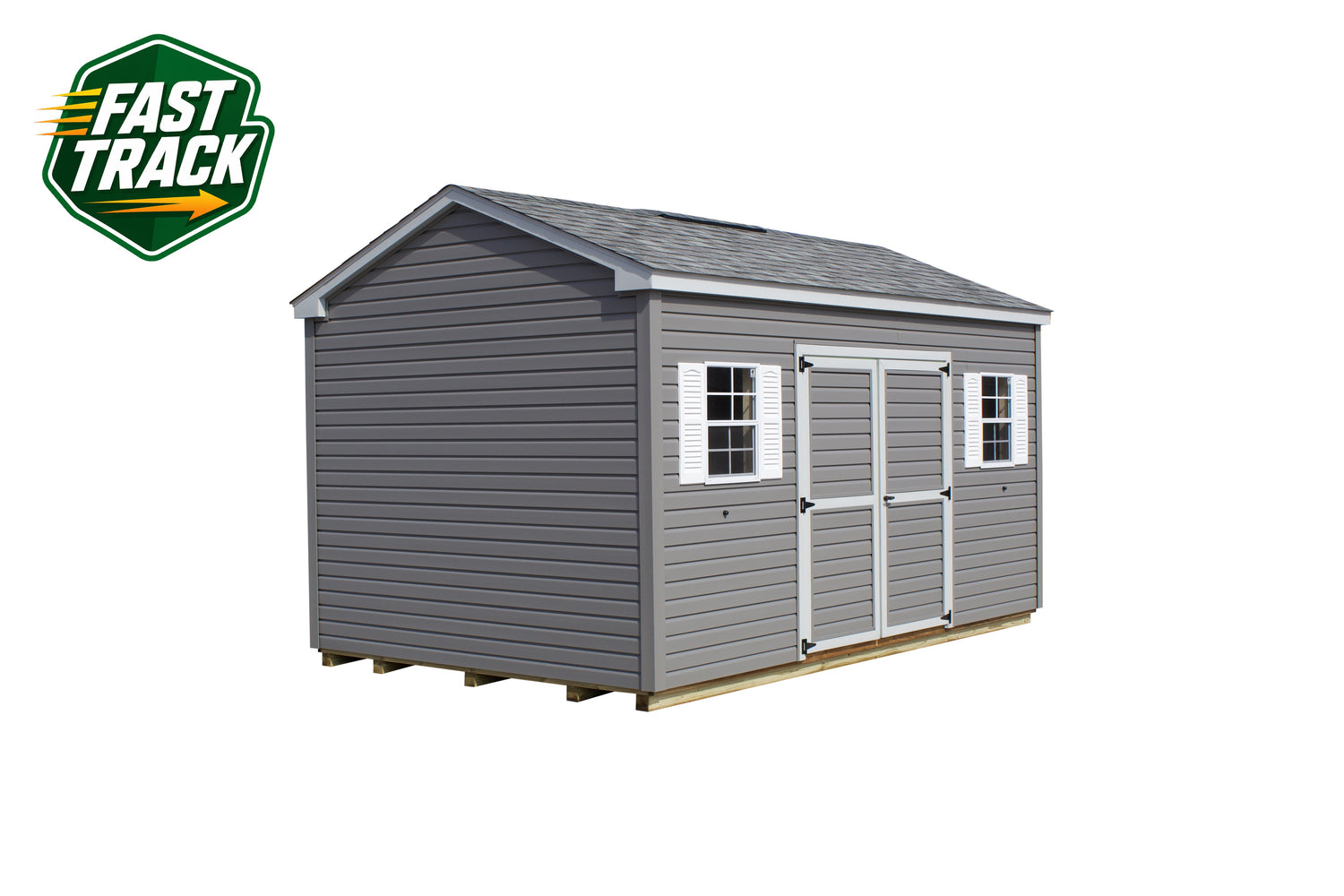 10x16 Vinyl Cottage - Fast Track Building