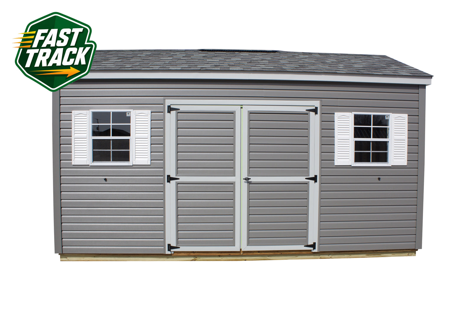 10x16 Vinyl Cottage - Fast Track Building