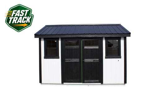 10x12 Painted Cottage Workshop - Fast Track Building
