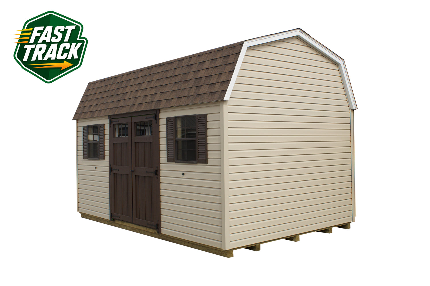 10x16 Vinyl Dutch Barn - Fast Track Building