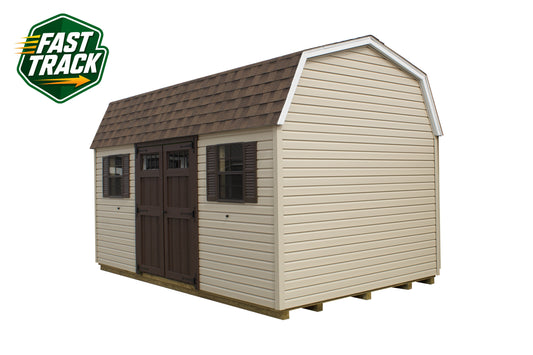 10x16 Vinyl Dutch Barn - Fast Track Building