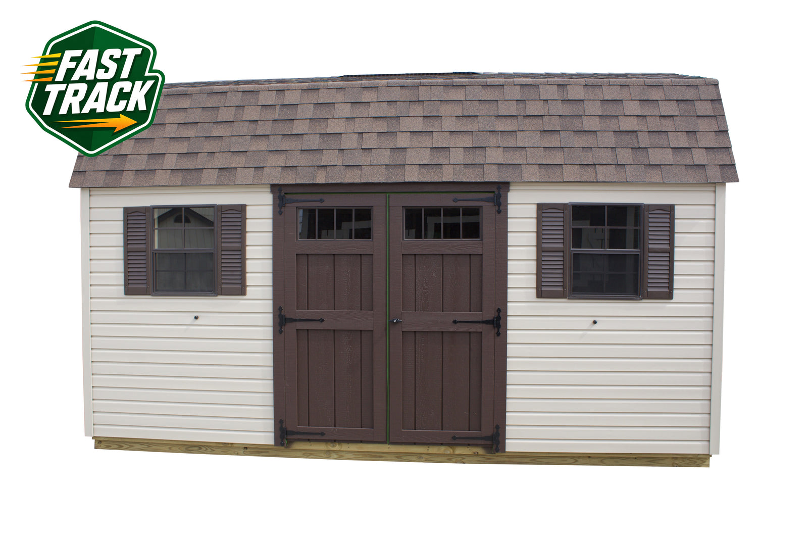 10x16 Vinyl Dutch Barn - Fast Track Building