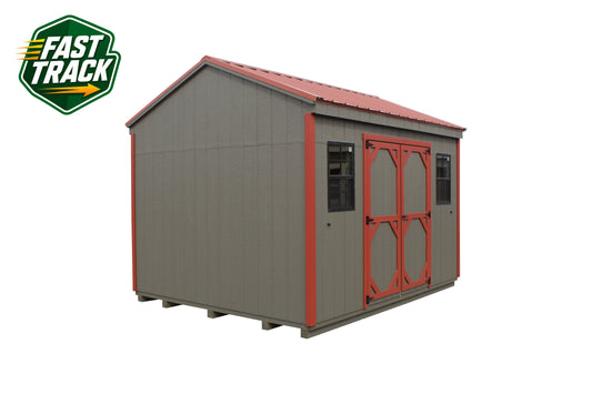 10x12 Painted Pro Series Cottage - Fast Track Building