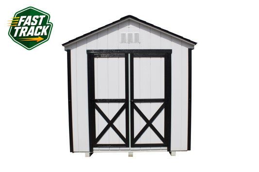 8x8 Painted Cottage Workshop - Fast Track Building