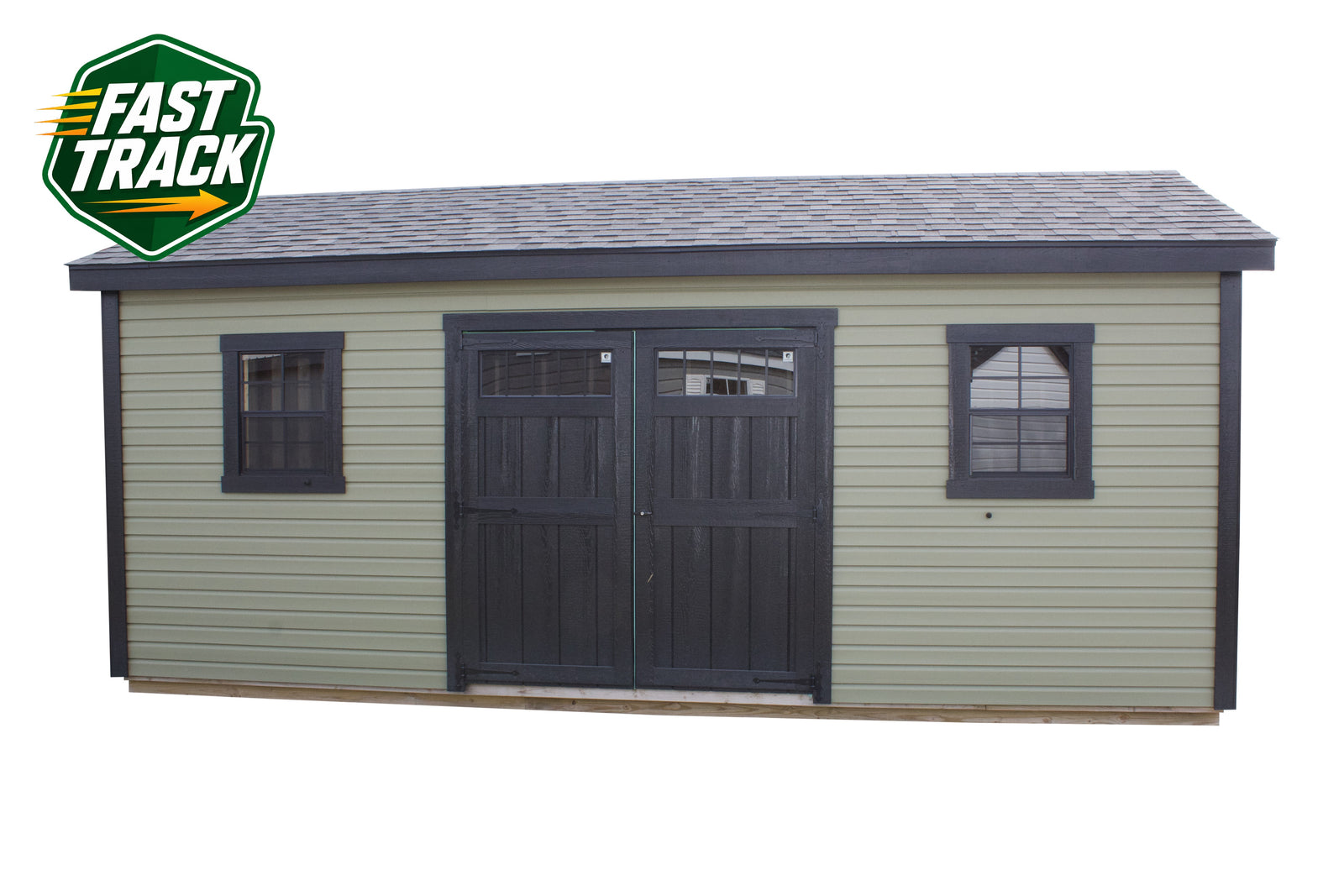 12x20 Vinyl Cottage - Fast Track Building