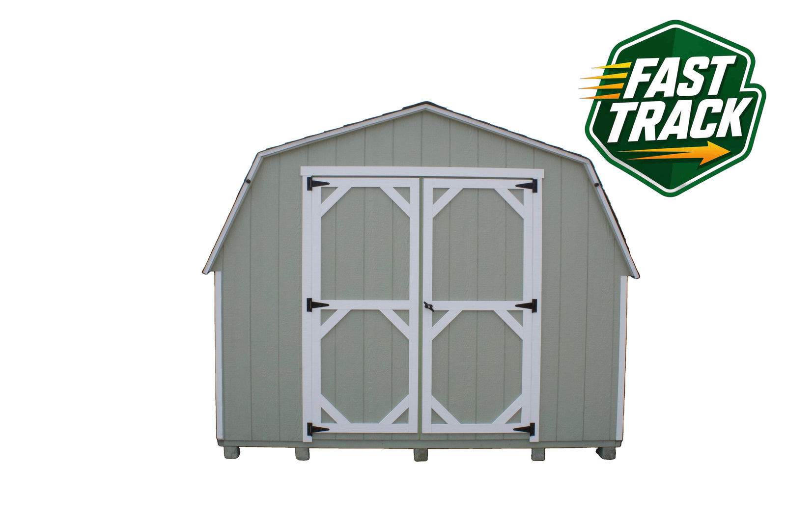 10x12 Painted 8' Pro Series - Fast Track Building