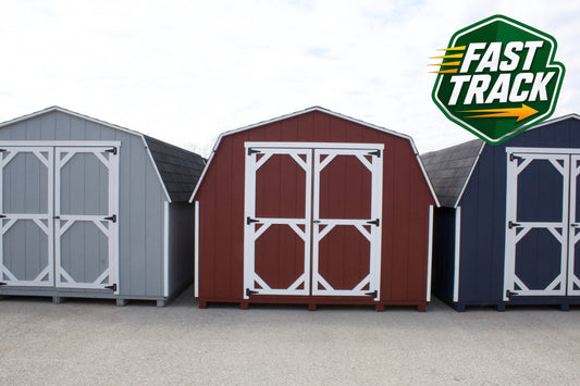 10x12 Painted 8' Pro Series - Fast Track Building