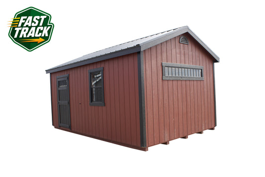 12x18 Painted Garage - Fast Track Building