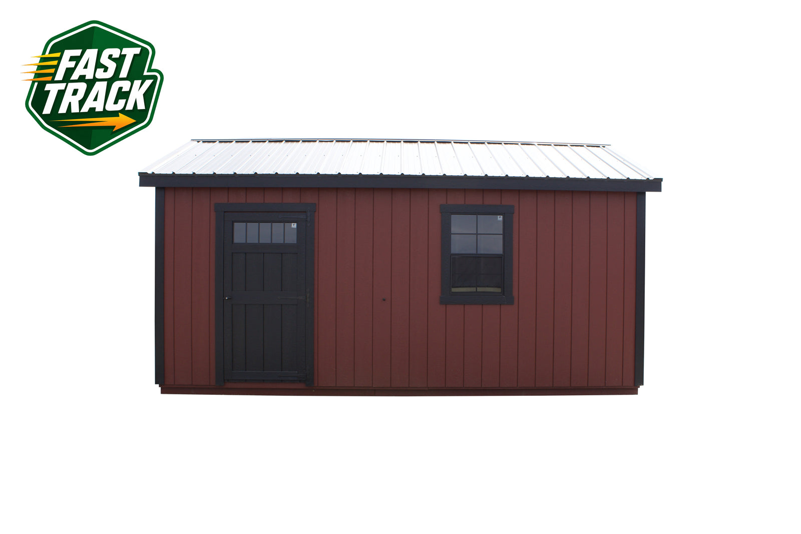 12x18 Painted Garage - Fast Track Building