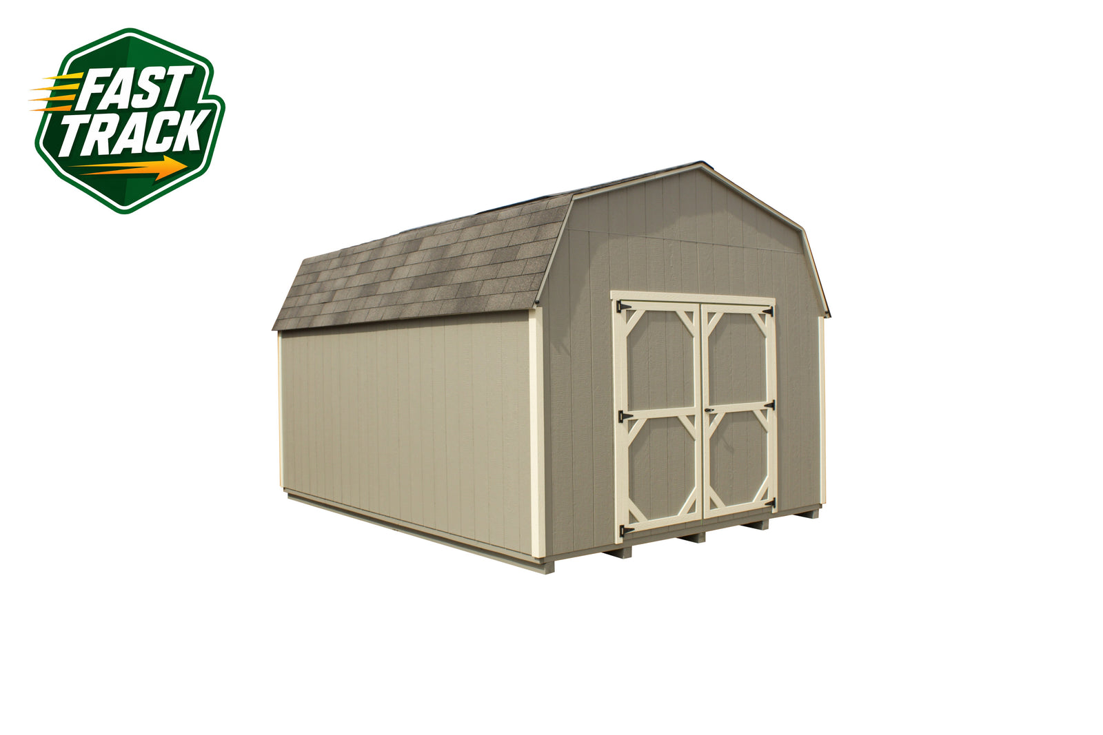 12x16 Painted 10' Pro Series - Fast Track Building
