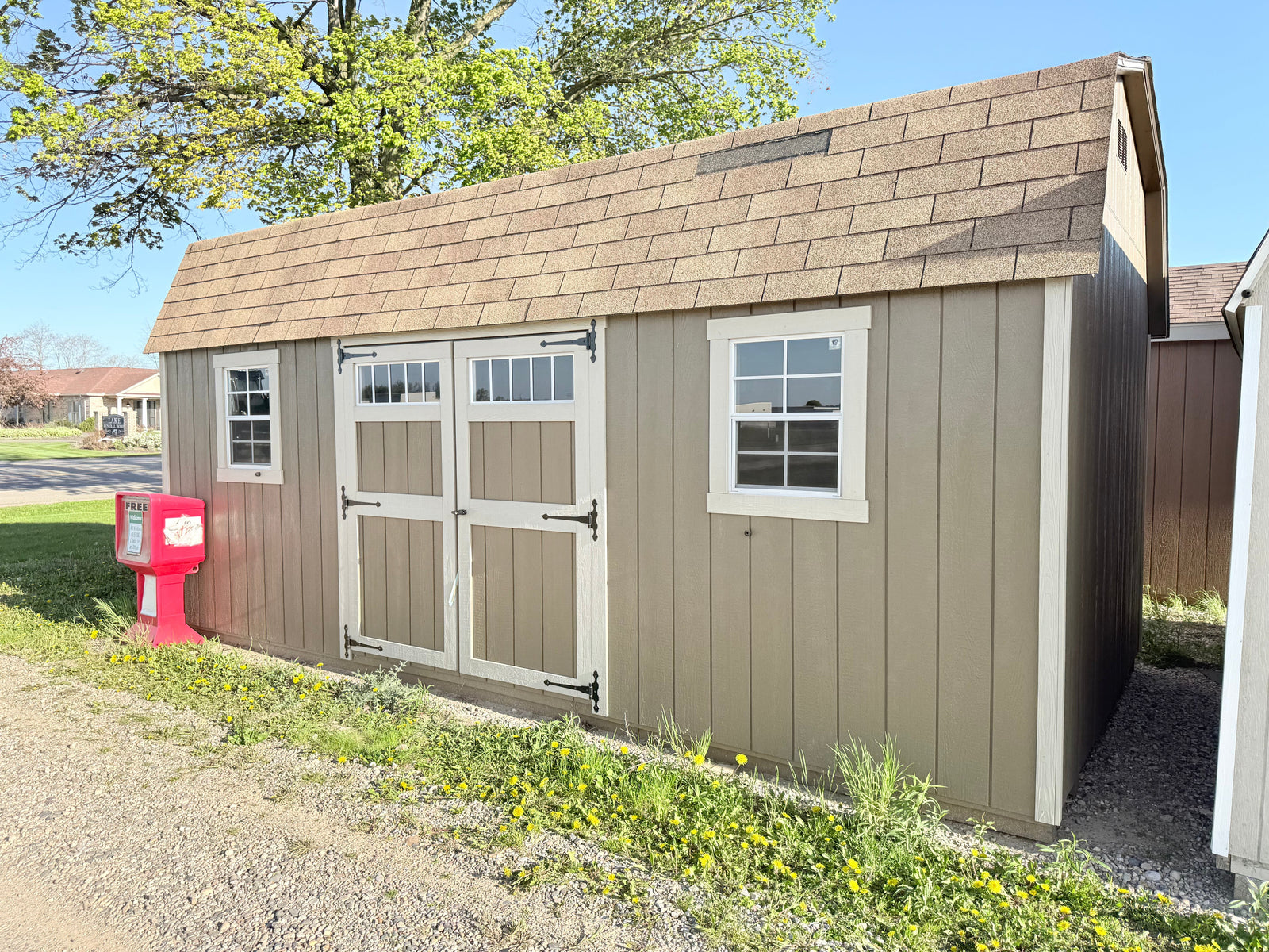 10x20 Painted Dutch Barn - QP153 - Ionia Lot - Cedar Rock Barns
