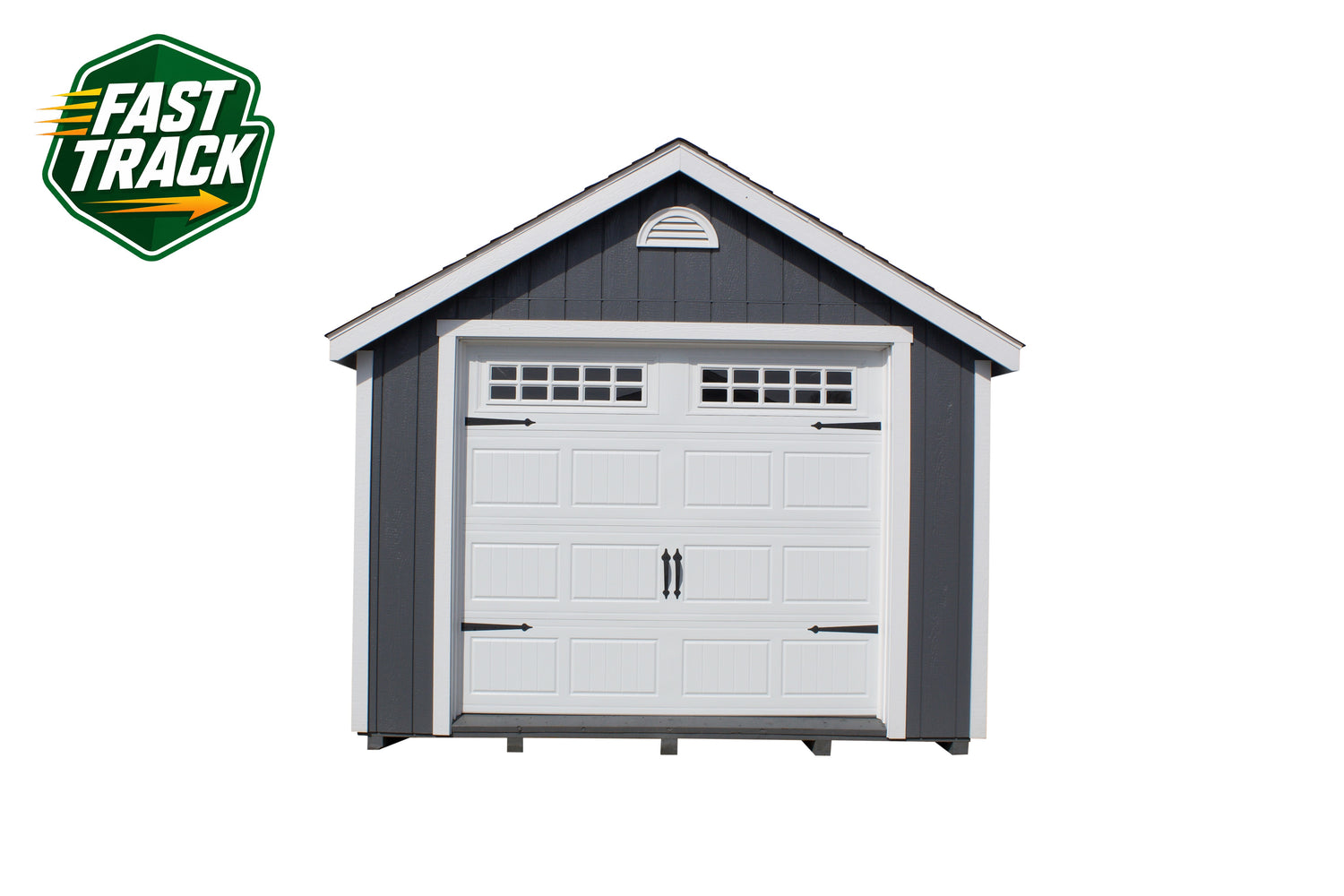 12x16 Painted Cape Cod - Fast Track Building