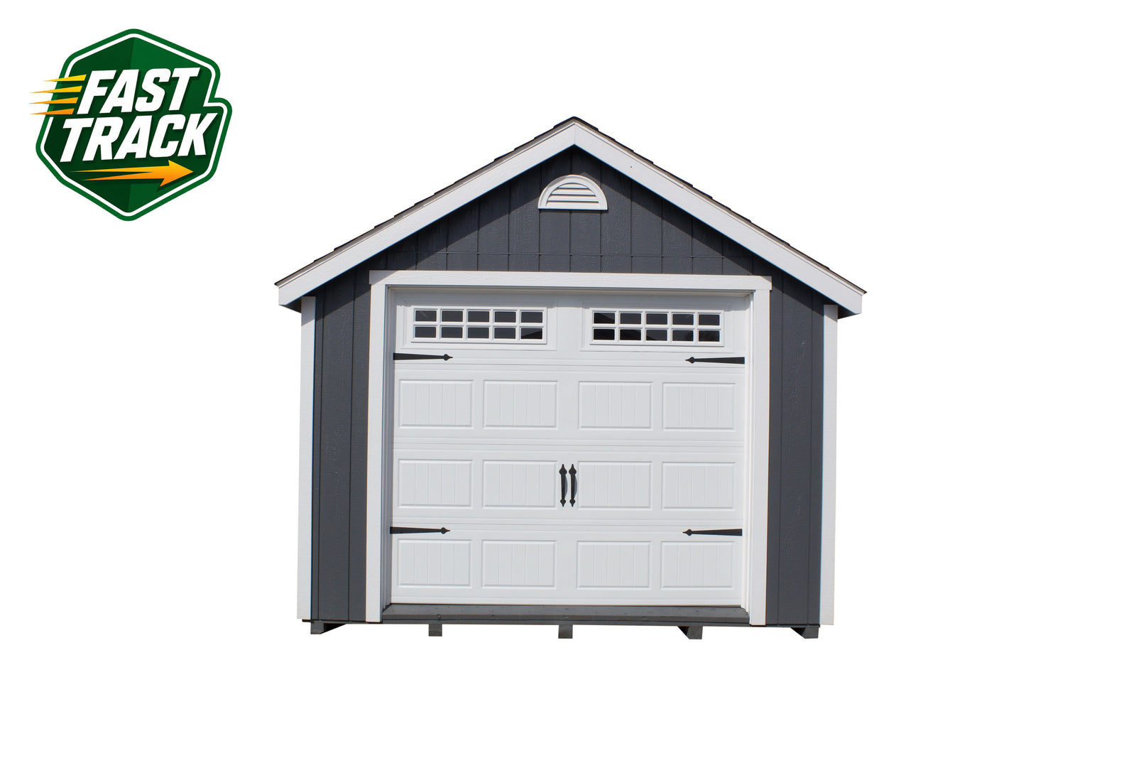 12x16 Painted Cape Cod - Fast Track Building