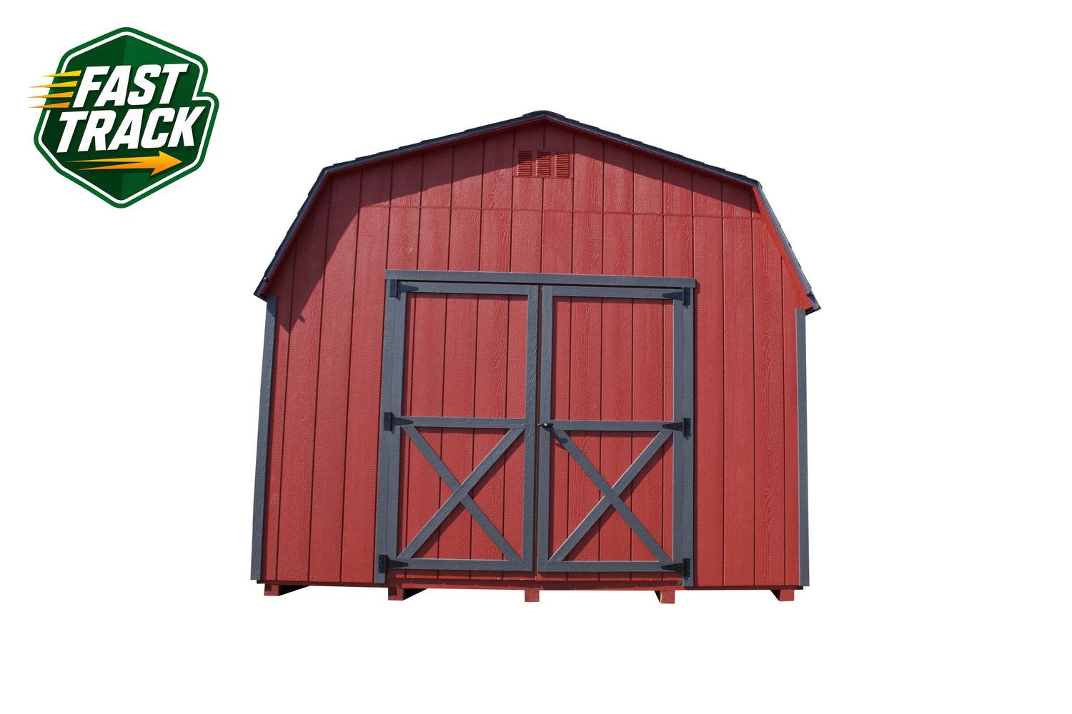 12x16 Painted High Barn - Fast Track Building