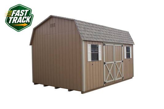 12x16 Painted Dutch Barn - Fast Track Building