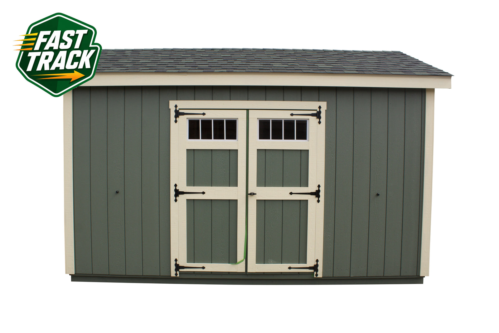 10x14 Painted Cottage - Fast Track Building