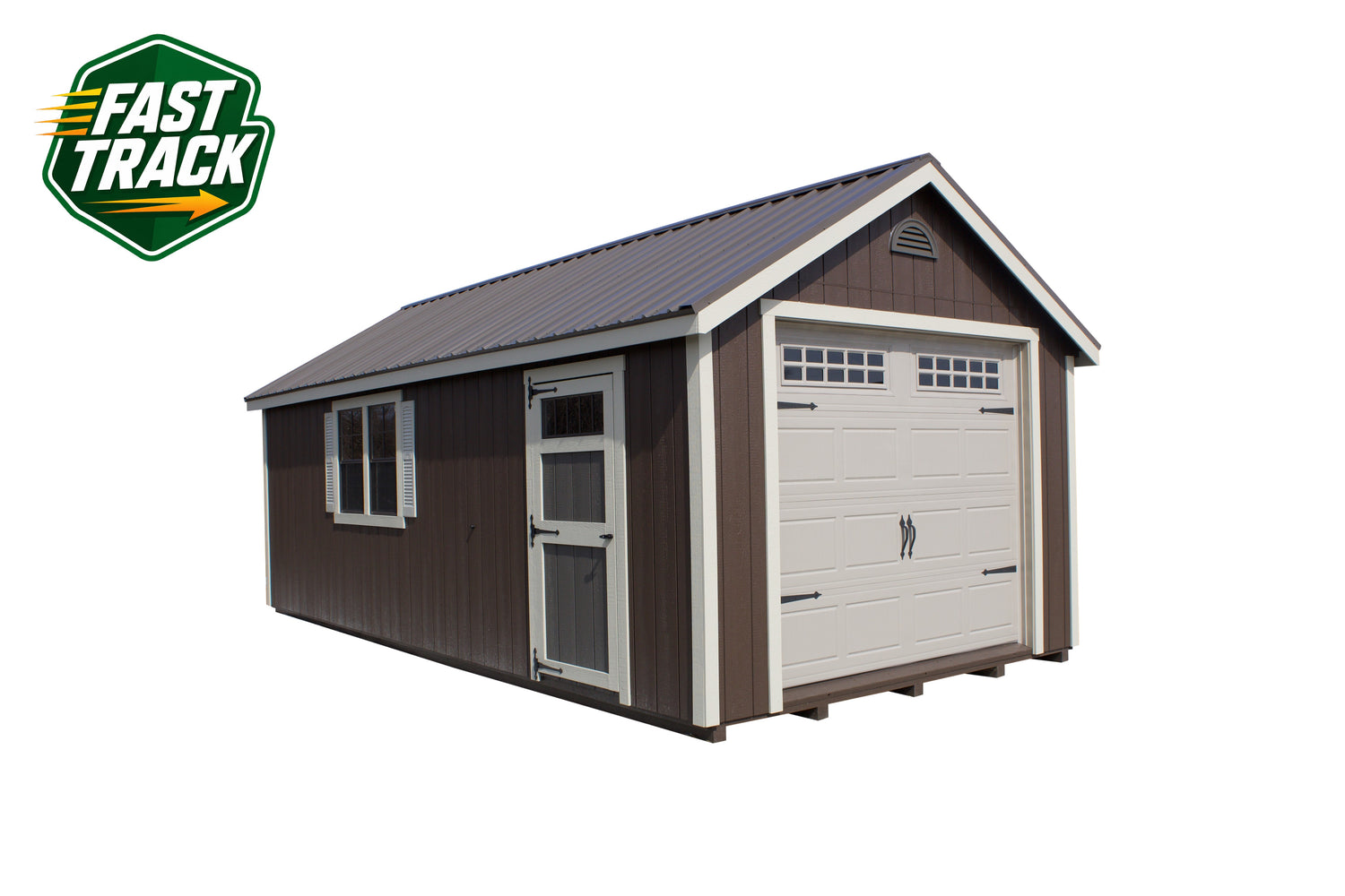 12x24 Painted Cape Cod - Fast Track Building