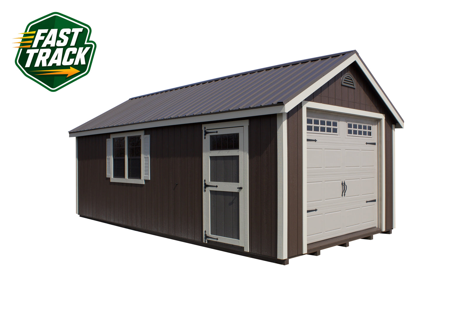 12x24 Painted Cape Cod - Fast Track Building