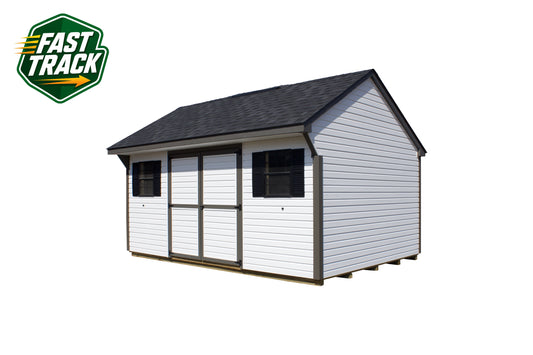 12x16 Painted Carriage House - Fast Track Building