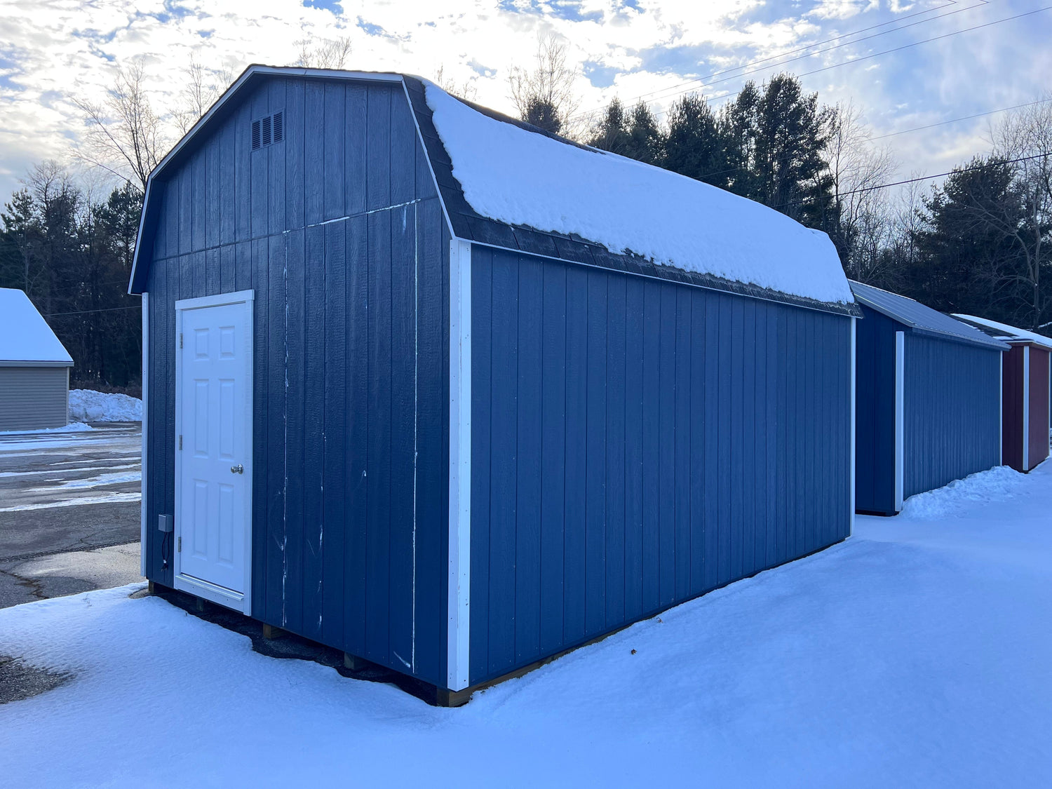 12x18 Painted Dutch Barn - Golf Simulator - Cedar Springs, MI