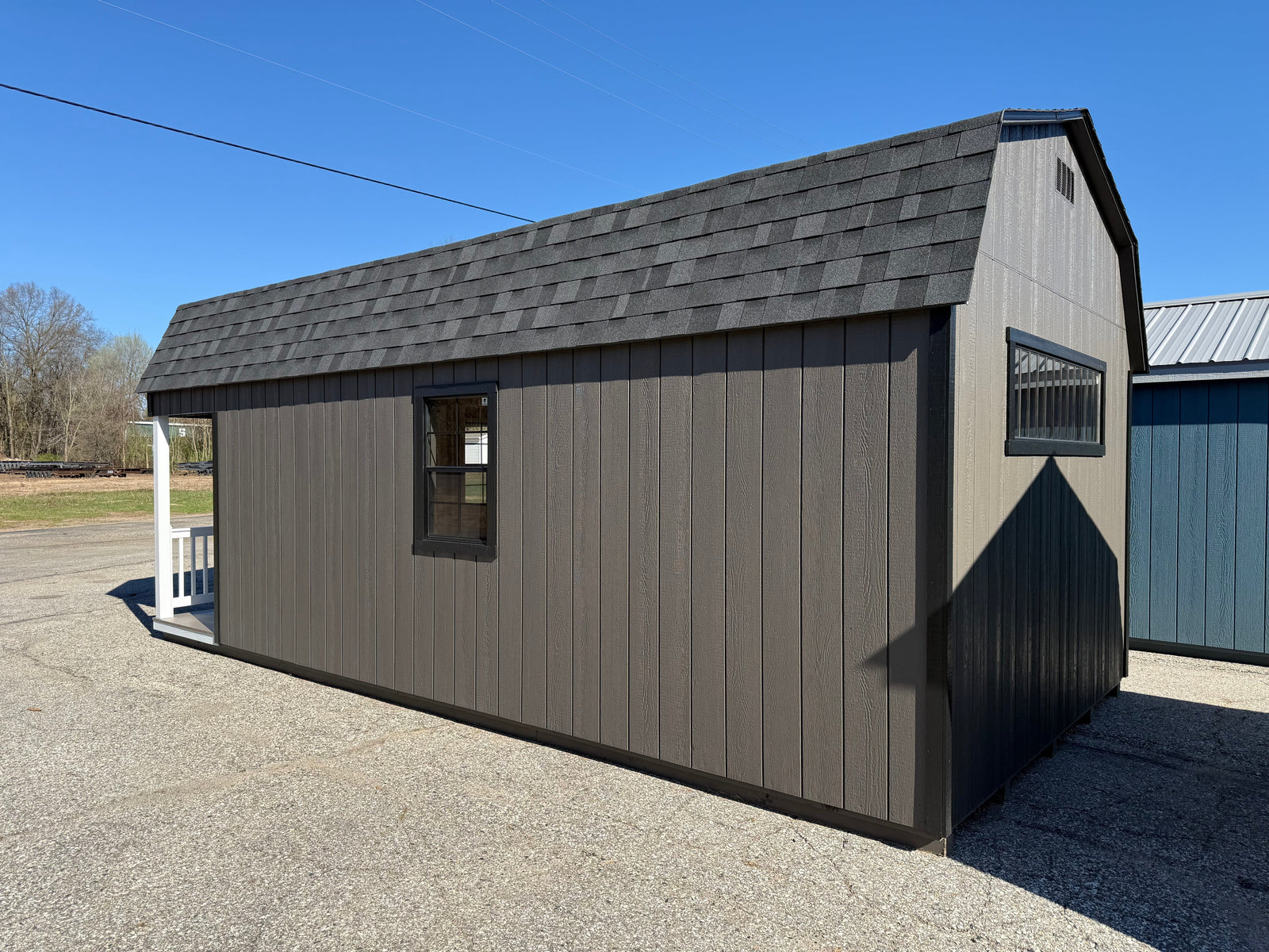 12x24 Painted Dutch Barn - Porch Patio - Cedar Springs, MI