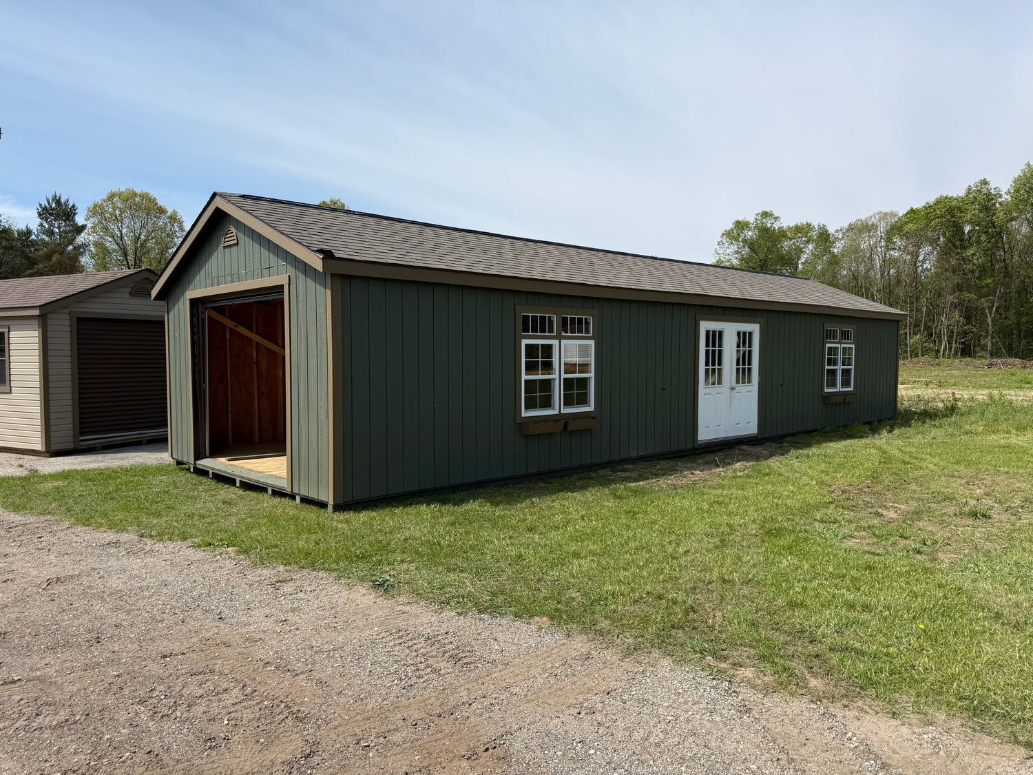 16x48 Painted Deluxe Garage - Rental Return - Cedar Springs, MI