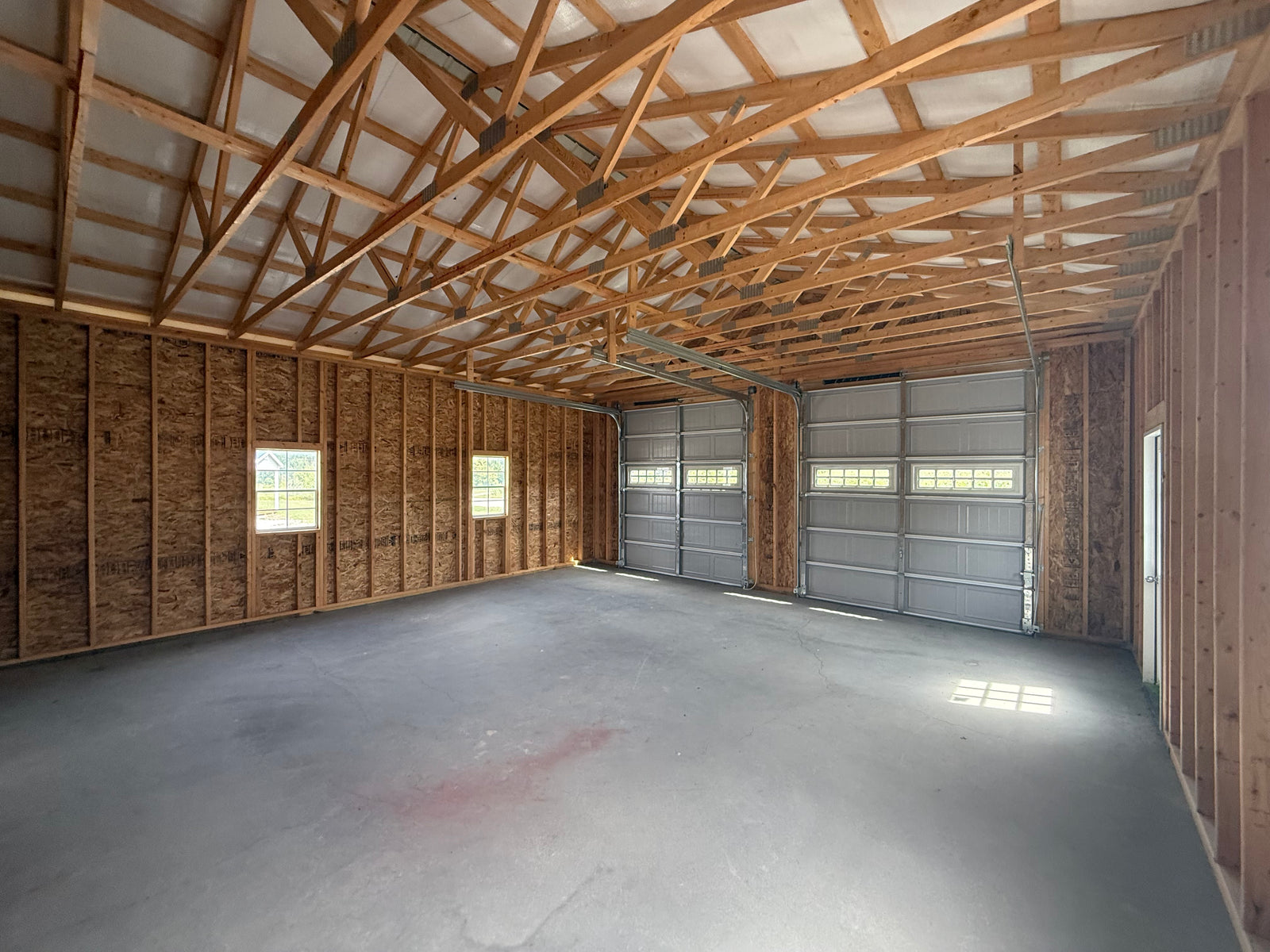 FastFrame 2-Car Garage — On-Site Built | Cedar Rock Barns Michigan